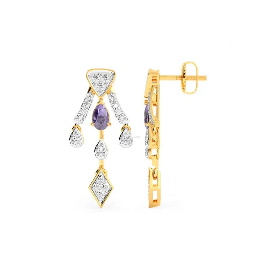 Oxidized Peacock Jhumka